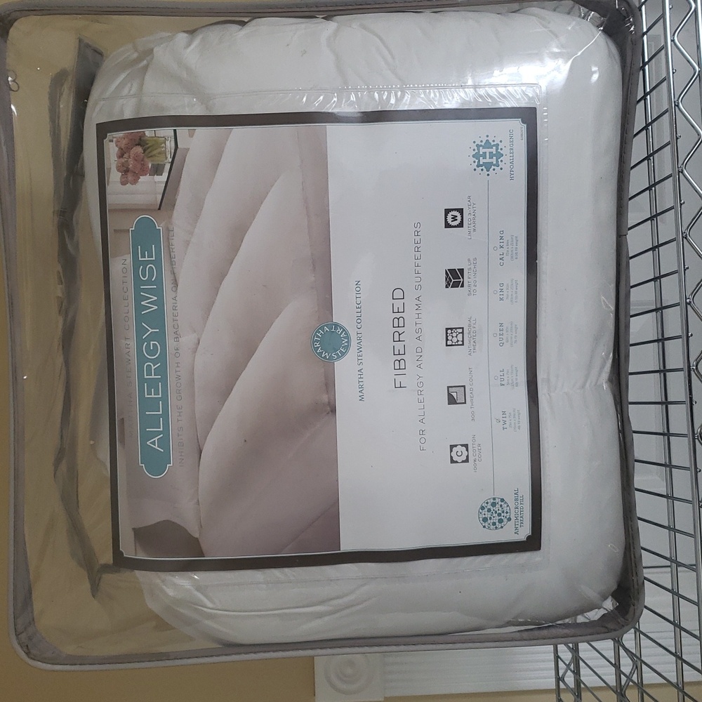 Martha Stewart Allergy Wise Fiberbed - White Twin For Asthma Sufferers